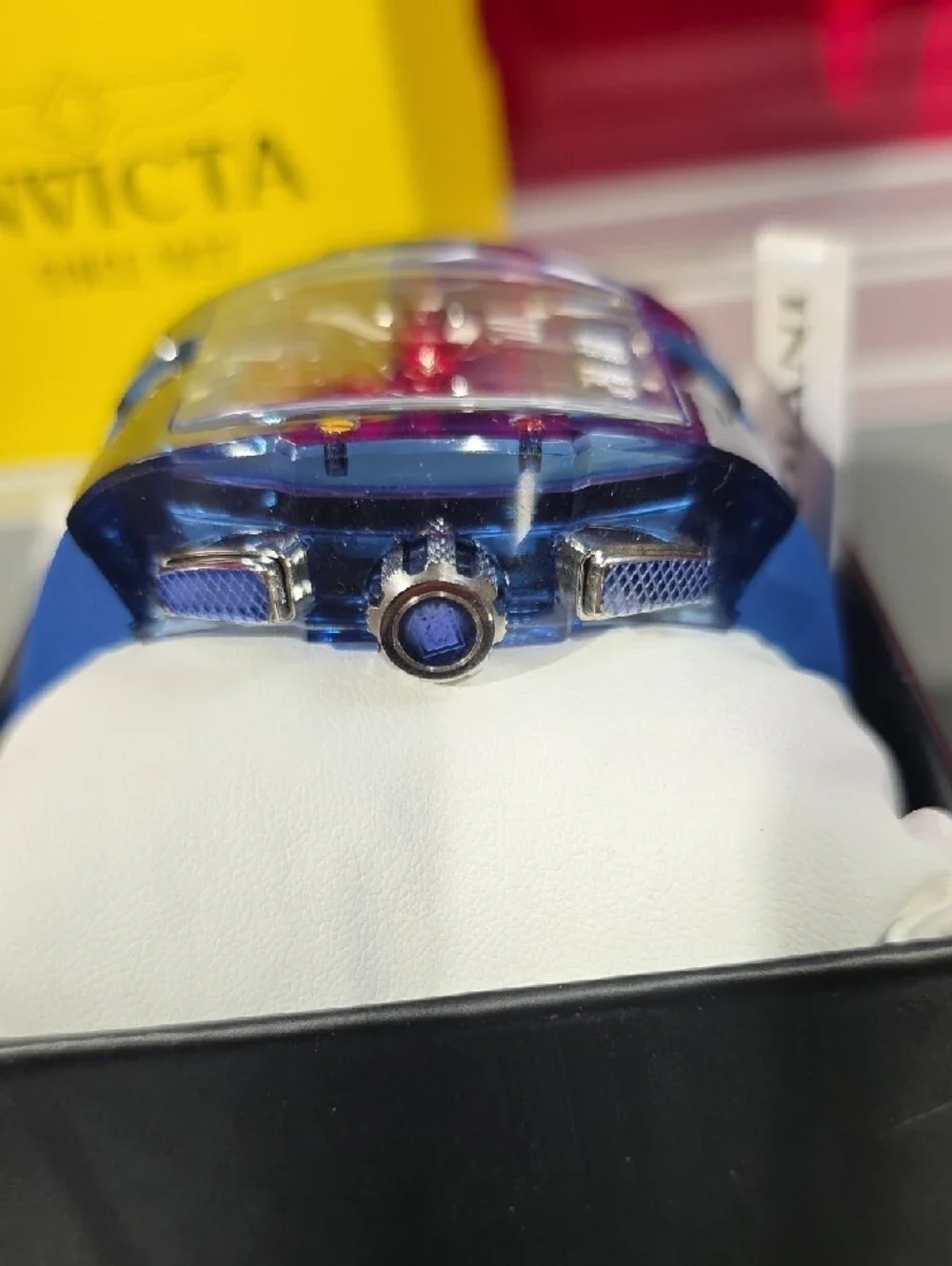 Invicta S1 Rally Kinesia Blue Chronograph 47mm Watch New Box